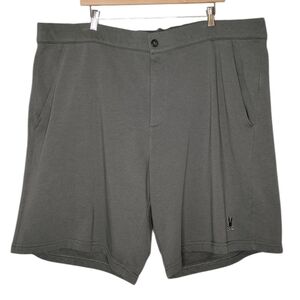 Psycho Bunny Men's Green Flat Front Shorts Sz 3XL